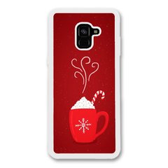 Новогодний чехол «Hot chocolate» на Samsung A8 Plus 2018 арт. 1183