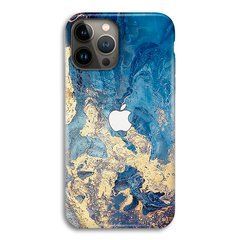Чехол &laquo;Blue gold&raquo; на iPhone 12|12 Pro арт.1506-я
