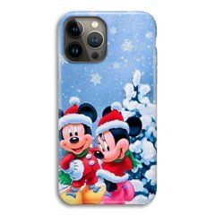 Новогодний чехол &laquo;Mickey Mouse and Minnie Mouse&raquo; на iPhone 14 Pro арт. 1906