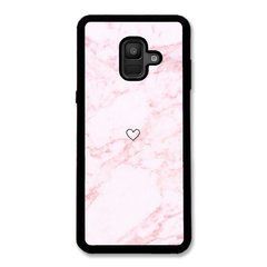 Чехол &laquo;Heart and pink marble&raquo; на Samsung A6 2018 арт. 1471