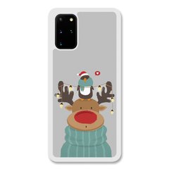 Новорічний чохол «Deer and penguin» на Samsung S20 Plus арт. 1485