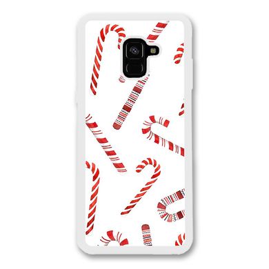 Новогодний чехол «Candy cane» на Samsung A8 2018 арт. 1170