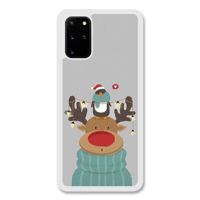 Новогодний чехол «Deer and penguin» на Samsung S20 Plus арт. 1485