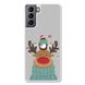 Новогодний чехол «Deer and penguin» на Samsung S21 арт. 1485