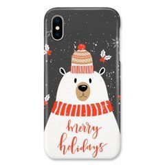 Новогодний чехол &laquo;Happy Holidays&raquo; на iPhone Xs Max арт. 1897