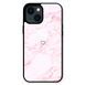 Чехол &laquo;Heart and pink marble&raquo; на iPhone 13 mini арт.1471