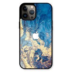 Чехол &laquo;Blue gold&raquo; на iPhone 12|12 Pro арт.1506-я