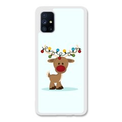 Новогодний чехол «Deer with garland» на Samsung M31s арт. 1216