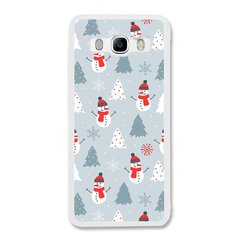 Новогодний чехол «Snowmen» на Samsung J5 2016 арт. 1171