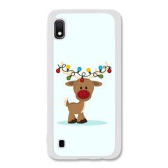 Новогодний чехол «Deer with garland» на Samsung A10 арт. 1216