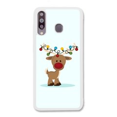 Новорічний чохол «Deer with garland» на Samsung A40s арт. 1216