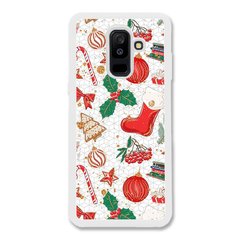 Новорічний чохол «Red abstraction» на Samsung A6 Plus 2018 арт. 1486