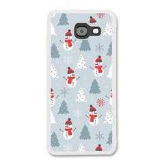 Новогодний чехол «Snowmen» на Samsung A7 2017 арт. 1171