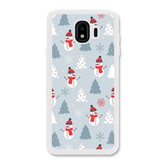 Новорічний чохол «Snowmen» на Samsung J4 2018 арт. 1171