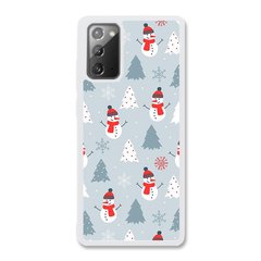 Новорічний чохол «Snowmen» на Samsung Note 20 арт. 1171