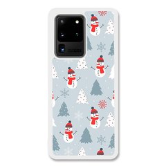 Новорічний чохол «Snowmen» на Samsung S20 Ultra арт. 1171