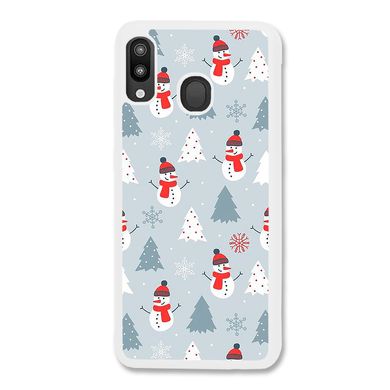 Новогодний чехол «Snowmen» на Samsung M10s арт. 1171