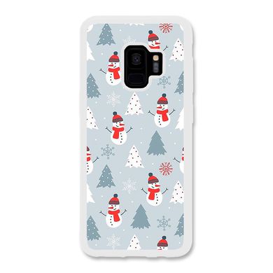 Новогодний чехол «Snowmen» на Samsung S9 арт. 1171