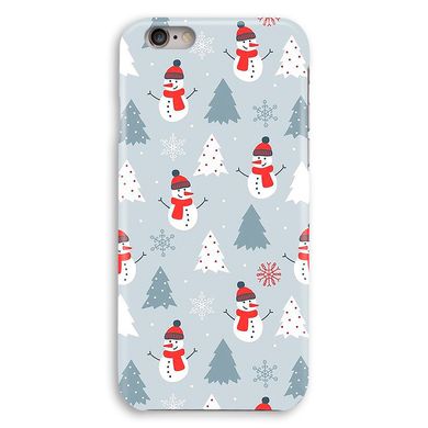 Новорічний чохол «Snowmen» на iPhone 6|6s арт. 1171