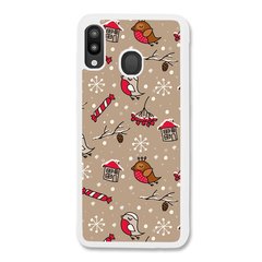 Новорічний чохол «Christmas birds» на Samsung M10s арт. 1172