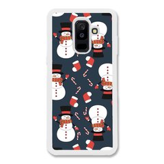 Новорічний чохол «Snowmens» на Samsung A6 Plus 2018 арт. 1489