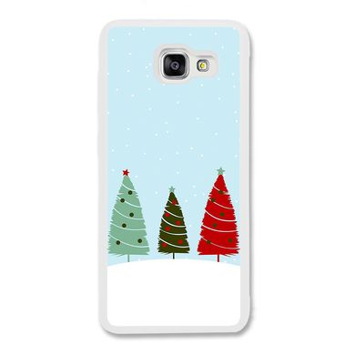 Новогодний чехол «Christmas trees on the hill» на Samsung A3 2016 арт. 1218