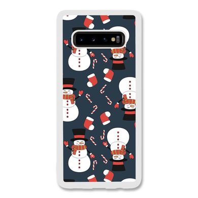 Новорічний чохол «Snowmens» на Samsung S10 Plus арт. 1489