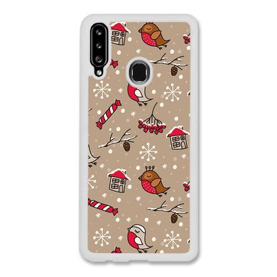 Новорічний чохол «Christmas birds» на Samsung A20s арт. 1172