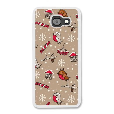 Новогодний чехол «Christmas birds» на Samsung A7 2017 арт. 1172