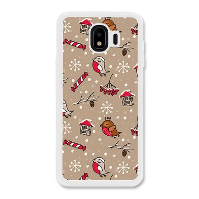 Новогодний чехол «Christmas birds» на Samsung J4 2018 арт. 1172