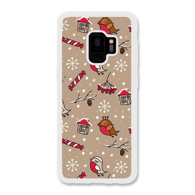 Новогодний чехол «Christmas birds» на Samsung S9 арт. 1172