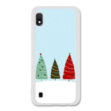 Новогодний чехол «Christmas trees on the hill» на Samsung A10 арт. 1218