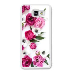 Чохол «Pink flowers» на Samsung А8 2016 арт. 944