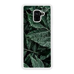 Чехол «Green leaves» на Samsung А8 Plus 2018 арт. 1322