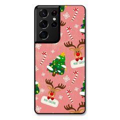 Новорічний чохол &laquo;Merry Christmas!&raquo; на Samsung S21 Ultra арт. 1902
