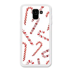 Новогодний чехол «Candy cane» на Samsung J6 2018 арт. 1170