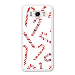 Новогодний чехол «Candy cane» на Samsung J7 2016 арт. 1170