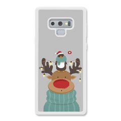 Новорічний чохол «Deer and penguin» на Samsung Note 9 арт. 1485