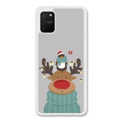 Новогодний чехол «Deer and penguin» на Samsung S10 Lite арт. 1485