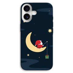 Новогодний чехол &laquo;Santa Claus on the moon&raquo; на iPhone 17 арт. 1497