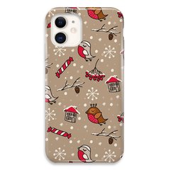 Новорічний чохол «Christmas birds» на iPhone 12 mini арт. 1172