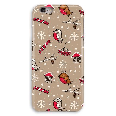 Новогодний чехол «Christmas birds» на iPhone 6|6s арт. 1172