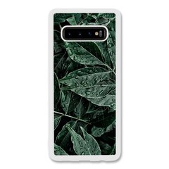 Чехол «Green leaves» на Samsung S10 Plus арт. 1322