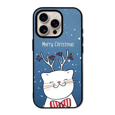 Новогодний чехол &laquo;Christmas cat&raquo; на iPhone 16 Pro Max арт. 1594