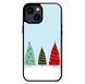 Новорічний чохол «Christmas trees on the hill» на iPhone 15 арт. 1218