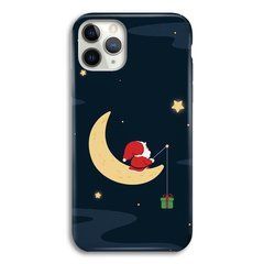 Новогодний чехол &laquo;Santa Claus on the moon&raquo; на iPhone 11 Pro арт. 1497