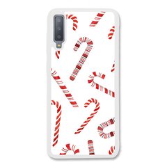 Новорічний чохол «Candy cane» на Samsung A7 2018 арт. 1170