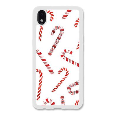 Новогодний чехол «Candy cane» на Samsung M01 Core арт. 1170