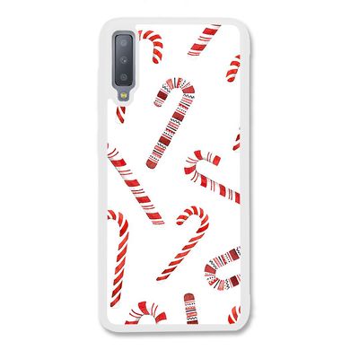 Новогодний чехол «Candy cane» на Samsung A7 2018 арт. 1170