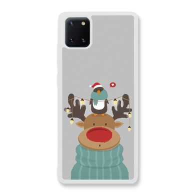 Новорічний чохол «Deer and penguin» на Samsung Note 10 Lite арт. 1485